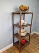 Стелаж (этажерка) 1150х520х360 мм WoodDecor из натурального дерева 4 полочки Коричневый - изображение 3