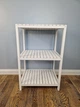Стелаж (этажерка) 800х520х360 мм WoodDecor из натурального дерева 3 полочки Белый - изображение 1
