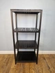 Стелаж (этажерка) 1150х520х360 мм WoodDecor из натурального дерева 4 полочки Черный - изображение 2