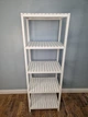 Стелаж (этажерка) 1500х520х360 мм WoodDecor из натурального дерева Белый - изображение 1