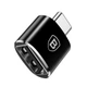 Адаптер Baseus USB Female To Type-C Male Adapter Converter Black (CATOTG-01) - зображення 1