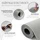 Коврик для йоги и фитнеса EasyFit EF-1924s-GYBK TPE+TC ECO-Friendly двухслойный каремат в чехле 6 мм Серый с черным (56002551) - изображение 3