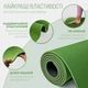 Коврик для йоги и фитнеса EasyFit EF-1924s-GNBK TPE+TC ECO-Friendly двухслойный каремат в чехле 6 мм Зеленый с черным (56002569) - изображение 3