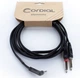Комутаційний кабель mini Jack 3,5 stereo - 2x Jack 6,3 mono 1м Cordial EY 1 WRPP - зображення 1