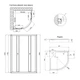 Душевая кабина Lidz Latwa SC80x80.SAT.LOW.FR, стекло Frost 4 мм + Lidz Душевой поддон KAPIELKA ST80x80x15 - изображение 2