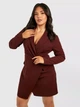 Платье осеннее женское Boohoo GZZ72230 34 Темно-коричневое (KAY2000001549629) - изображение 1