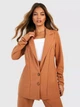 Пиджак женский Boohoo GZZ72234 34 Светло-коричневый (KAY2000001550724) - изображение 1