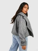Куртка демисезонная удлиненная женская Boohoo GZZ70489 44 Серая (KAY2000001551080) - изображение 2