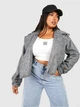 Куртка демисезонная удлиненная женская Boohoo GZZ70489 44 Серая (KAY2000001551080) - изображение 3