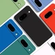 Силиконовый чехол для Google Pixel 8a (с микрофиброй внутри) Темно-синий - изображение 7