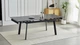 Дизайнерський розкладний обідній стіл Just Relax “Palermo DARK GRAPHITE” min150x90 max210х90 з Керамічною Темно-сірою поверхнею - зображення 3