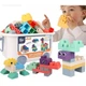 Мягкий силиконовый конструктор для детей Soft rubber building blocks 80 шт (NO.6604) - изображение 1