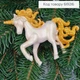 Новогодняя фигура Единорог с золотом 12*9см, игрушка на елку, Украина. - изображение 2