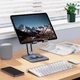 Підставка для ґаджетів Baseus Desktop Biaxial Foldable Metal Stand (for Tablets) B10431801811-00 Grey - зображення 4