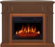 Каминокомплект универсальный 2 в 1 ArtiFlame Linz с эффектом пламени, LED подсветкой, обогревом и звуком горения огня Коричневый - изображение 1