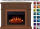 Каминокомплект универсальный 2 в 1 ArtiFlame Linz с эффектом пламени, LED подсветкой, обогревом и звуком горения огня Коричневый - изображение 4