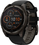 Смарт-часы Garmin fenix 8 47mm Solar Sapphire Carbon Grey DLC titanium with Black and Pebble Grey Silicone Band (010-02906-11) - изображение 1