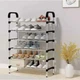 Полиця для взуття 6 секцій New shoe rack 56 х 28 х 113 см складана металева містка підставка під взуття - зображення 5
