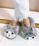 Тапочки-кигуруми Аниме Котик Чи My Kigu Домашние Для Девочки Мягкие Плюшевые Серый 30-36 (Д13015) - изображение 1