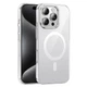 Магнитный прозрачный чехол Premium hoco. AS9 Invisible magnetic Magsafe Apple iPhone 16 Pro накладка для телефона айфон 16 про с угловыми воздушными подушками, скрытая подставка для объектива Transparent - изображение 1