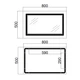 Дзеркало Qtap Cardinal 500х800 з LED-підсвічуванням Touch, з антизапотіванням, з димером, регулювання температури кольору (3000-6500K) Reverse QT0478C5080 - зображення 2