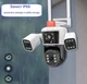 Уличная WiFi IP камера IPC24-6K 12Мп бело-черная 3 независимых объектива поворотные - изображение 9