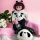Реалістична лялька Реборн Reborn 48 см панда з сумочкою - зображення 1