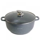 Каструля Kamille 4426 Граніт 6,5л зі скляною кришкою - изображение 1