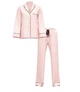 Піжама фланель Victoria's Secret Flannel Long Pajama Set (сорочка+штани) S-short Рожева смужка - зображення 2