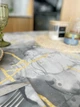 Скатерть водоотталкивающая Delux Textil Мрамор серый 140 х 110 см (3659920) - изображение 4