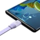 Кабель Baseus Bright Mirror 2 Series Retractable 3-in-1 Fast Charging Data Cable USB to M+L+C 66W 1.1m Purple (CAMJ010105) - изображение 4