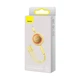 Кабель Baseus Bright Mirror 2 Series Retractable 3-in-1 Fast Charging Data Cable USB to M+L+C 3.5A 1.1m yellow (CAMJ010011) - изображение 2