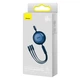 Кабель Baseus Bright Mirror 2 Series Retractable 3-in-1 Fast Charging Data Cable USB to M+L+C 66W 1.1m Blue (CAMJ010103) - зображення 2