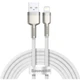 Кабель Baseus Cafule Series Metal Data Cable USB to IP 2.4A 1m White (CALJK-A02) - изображение 1