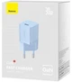 Мережевий зарядний пристрій Baseus GaN5 Fast Charger (mini) Type-C 30W CCGN070603 Blue - зображення 5