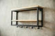 Вішалка Multishelf з дерева та металу, поличка для облаштування передпокою MDA 60х13х29.5 см (ML-87.4) - изображение 4