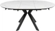 Обеденный стол HESTIA B4E001S 120(160)x120x75 см Снежный камень + черный песок, глянцевое покрытие (АР000107619) - изображение 8