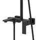 Душова система універсальна Qtap Gemini на три споживачі (з виливом) QTGEM111BLM45686 Black Matt чорна - зображення 2