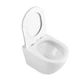 Унітаз підвісний Qtap Robin Ultra Quiet безобідковий з сідінням Soft-close WHITE - зображення 6