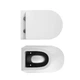Унітаз підвісний Qtap Robin Ultra Quiet безобідковий з сідінням Soft-close WHITE - зображення 8