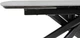 Обеденный стол HESTIA B5609B 160(240)x90x77 см Серый Эрмес + черный песок, матовое покрытие (АР000107625) - изображение 3
