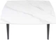 Обеденный стол HESTIA B5621-3 120(180)x80x75 см Яркий горный камень + черный песок, глянцевое покрытие (АР000106667) - изображение 4