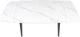 Обеденный стол HESTIA B5621-3 120(180)x80x75 см Яркий горный камень + черный песок, глянцевое покрытие (АР000106667) - изображение 5