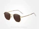 Жіночі поляризаційні сонцезахисні окуляри KINGSEVEN 7116 Gold Brown - зображення 3