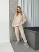 Жіночий костюм для дому із махри (світшот+штани) Uaclothes 46-48 Бежевий (like29908-101161350) - изображение 1