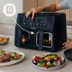 Аэрофритюрница двухкамерная Zeegma Dual 9л Black - изображение 8