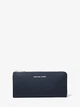 Женский кошелек Michael Kors Jet Set Travel Large Saffiano Leather Quarter-Zip Wallet синий - изображение 1