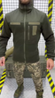 Тактическая кофта флисовая с креплением для шевронов Delta Tactical Fleece Olive L - изображение 4