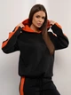 Спортивный костюм на флисе женский ISSA PLUS 14934 3XL Черный (issa2007682658565) - изображение 4