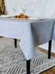 Скатерть водоотталкивающая Delux Textil Велюр светло-серый 140 х 110 см (366580) - изображение 4